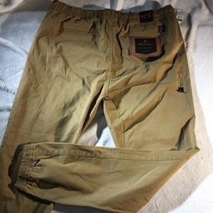 Rumors Mens Dark Tan  Drawstring Comfort Jogger Pants